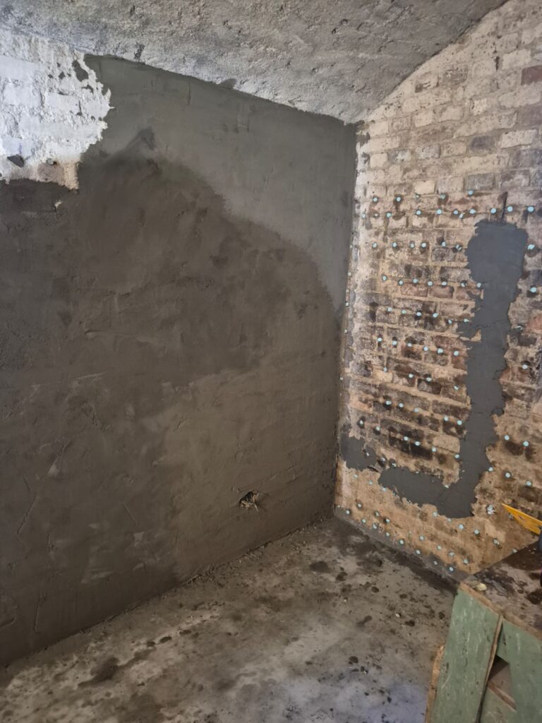 Injektáž sklepa - Kolínská ul. Vinohrady