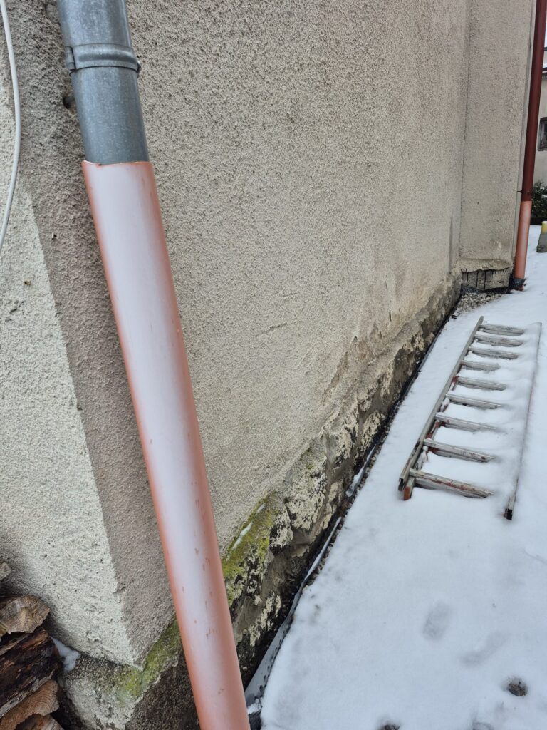 Injektáž - sklep Zbořený kostelec