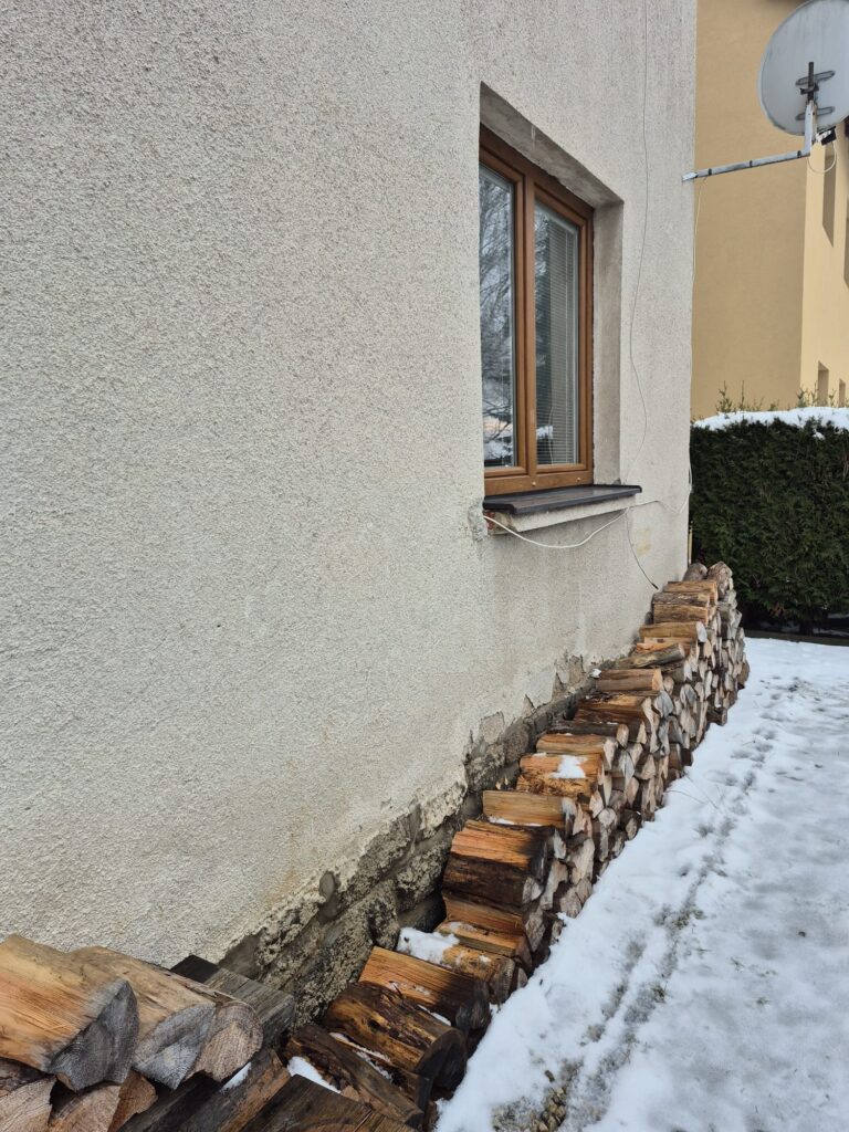 Injektáž - sklep Zbořený kostelec