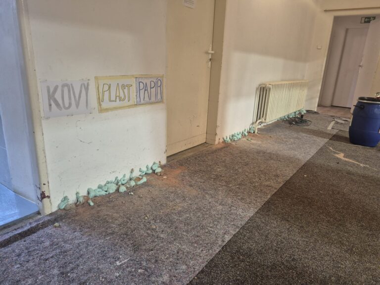 Injektáž - sokolovna Únětice